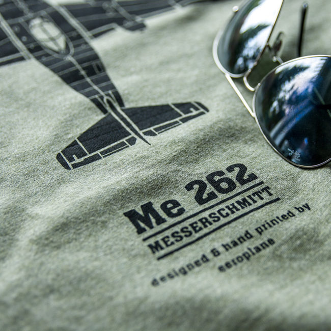 tričko s letadlem Messerschmitt Me262